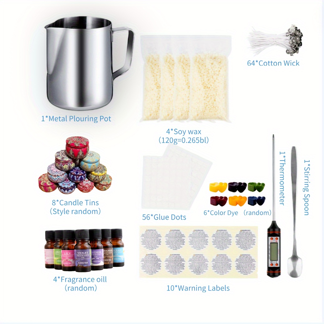Candle Making Kit Supplies Diy Craft Tools Including Candle - Temu