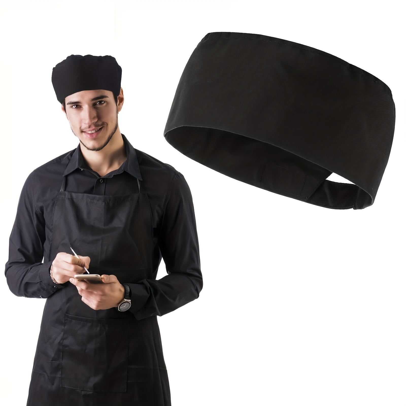 2 Uds Gorros Chef Gorros Chef Hombres Mujeres Ropa Chef - Temu