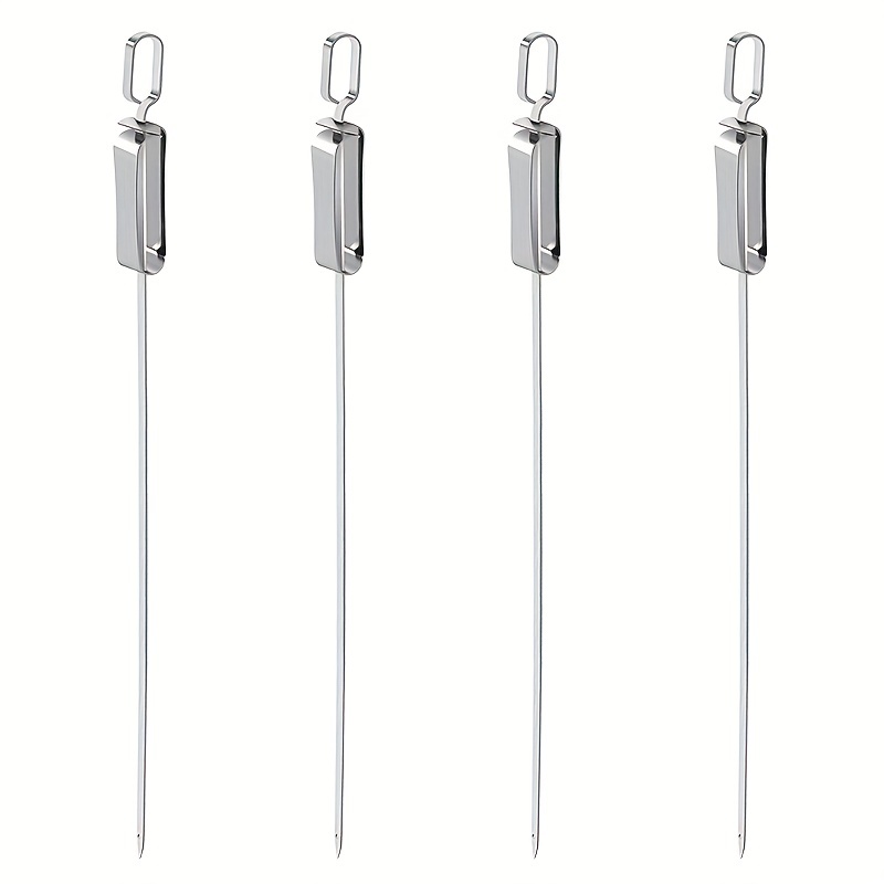 4pcs/1 Ensemble De Brochettes De Barbecue En Acier - Temu Belgium