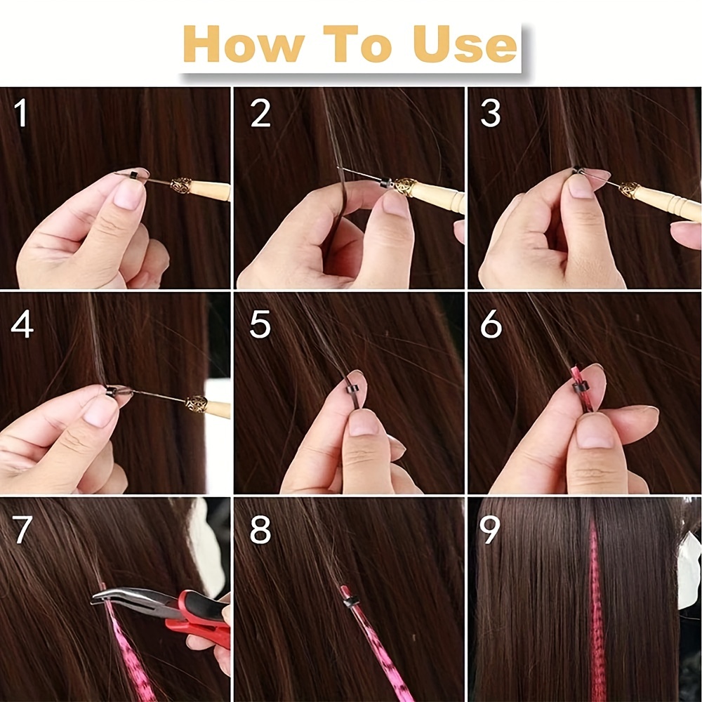 Feather Hair Extensions · How To Make A Hair Extension · Hair Styling,  Knotting & Macrame, and No-Sew on Cut Out + Keep