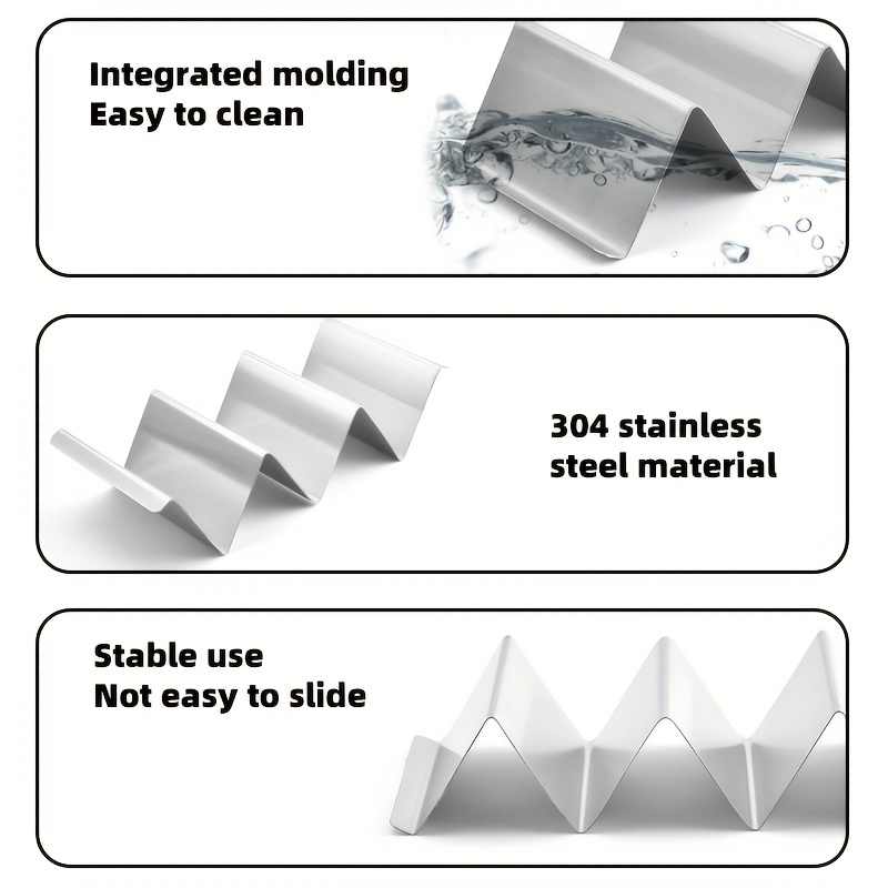 Solid Color Taco Rack Taco Holder Stand Stylish Taco Shell - Temu