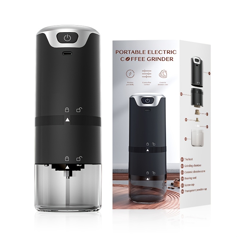 1pc Mini Coffee Grinder Type C Usb Charge Professional Ceramic Grinding  Core Coffee Beans Mill Grinder New Upgrade Portable Electric Blender Spice  Grinder, Buy More, Save More