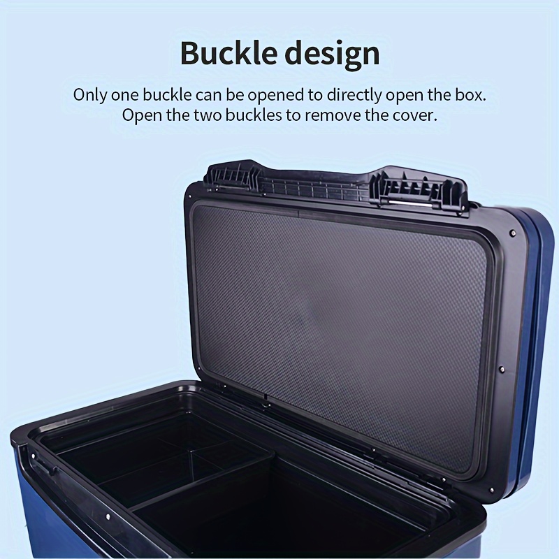 Large Capacity Tackle Box With ABS Wear-resistant Wheel, 9.77gal Fishing  Seat Box, Outdoor Fishing Tackle