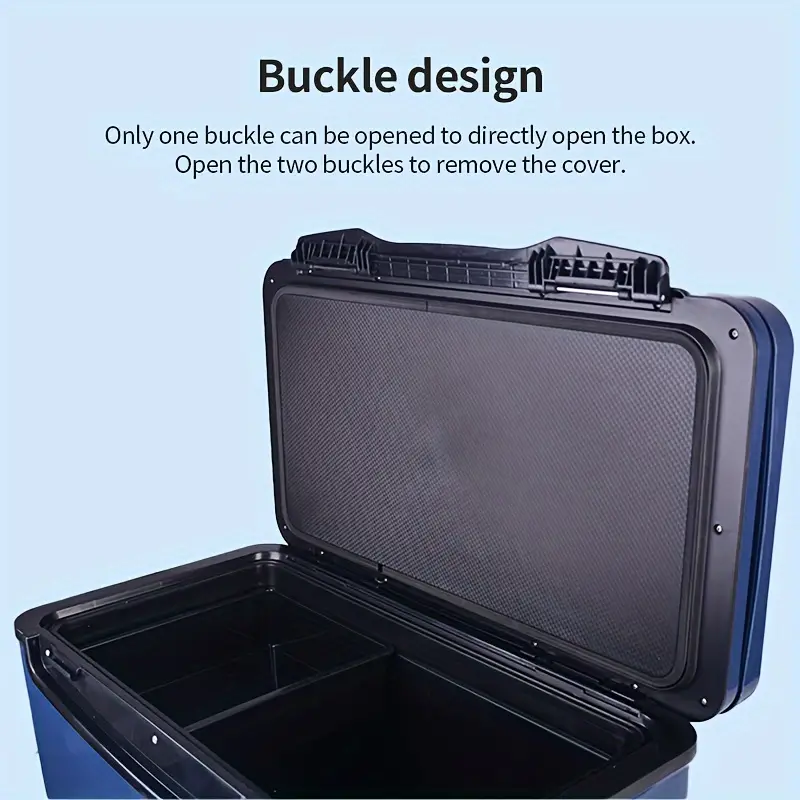 Large Capacity Tackle Box Abs Wear resistant Wheel Fishing - Temu