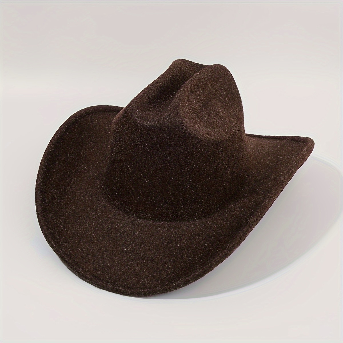 Elegant Travel Hat Men Women Wool Western Cowboy Hat With Cow