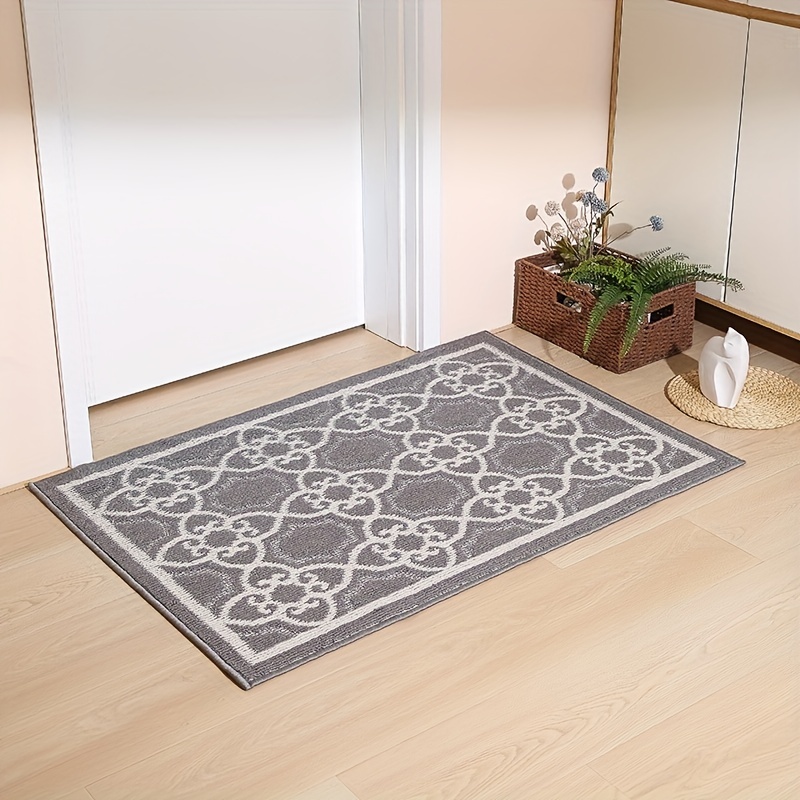 Kitchen Floor Mat With Gray Tiles . Kitchen Mat, Door Mat,moroccan