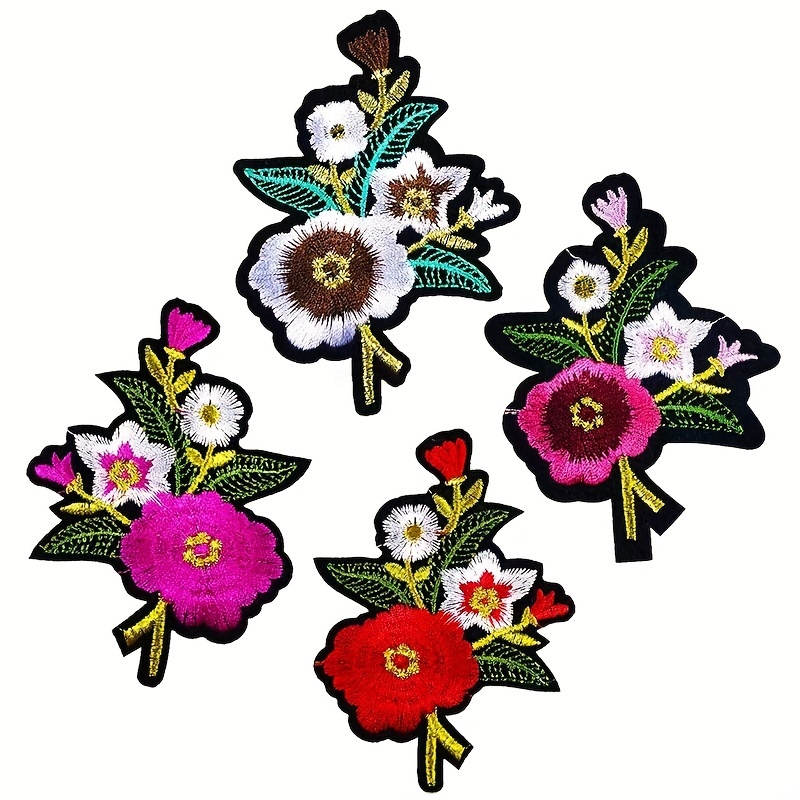 Cheap DIY Flower Patches Clothes Embroidery Applique Sewing Patch