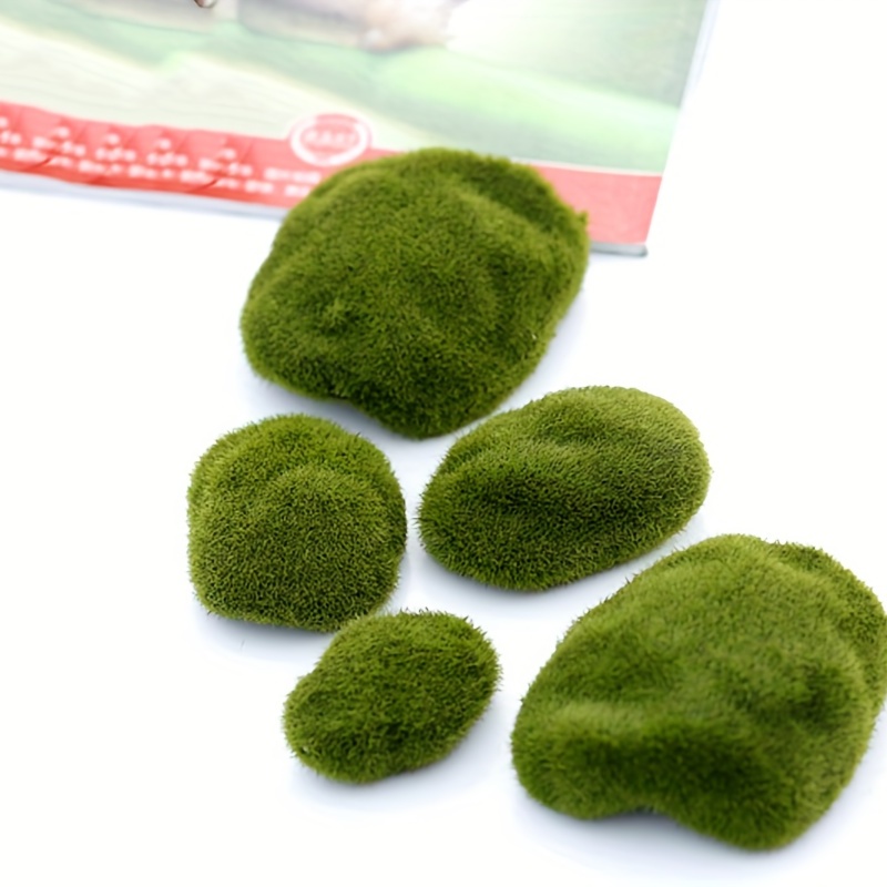 Buy Metreno Moss Balls Decorative Stones Plant Pot Decorative Items for  Home, Green Foam Fake Moss Ball for Fairy Gardens and Crafting. (8 pcs)  Online at Best Prices in India - JioMart.