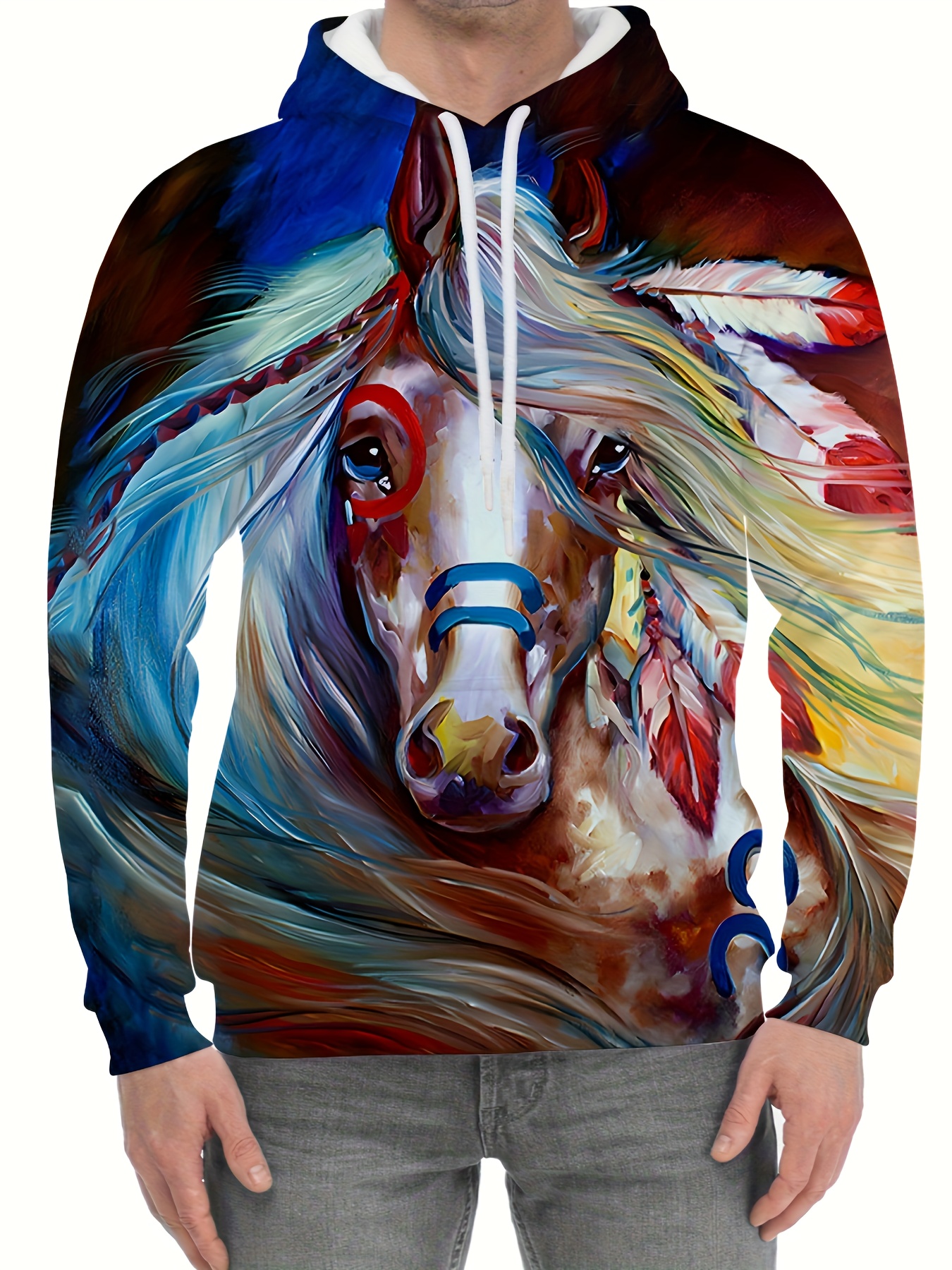 3d discount horse hoodie