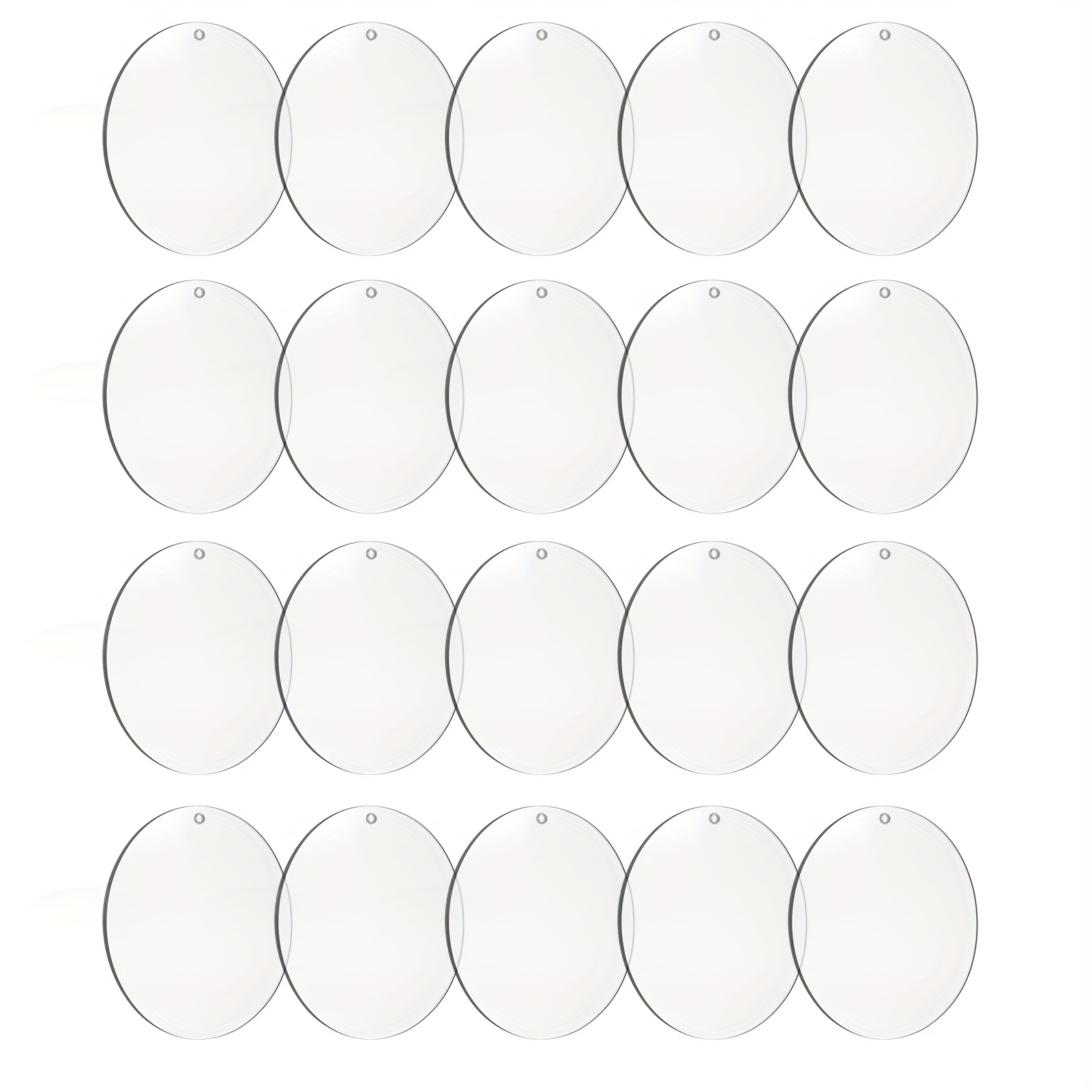 1 Boîte De 100 Feuilles Acryliques De Cercles Transparents - Temu Belgium