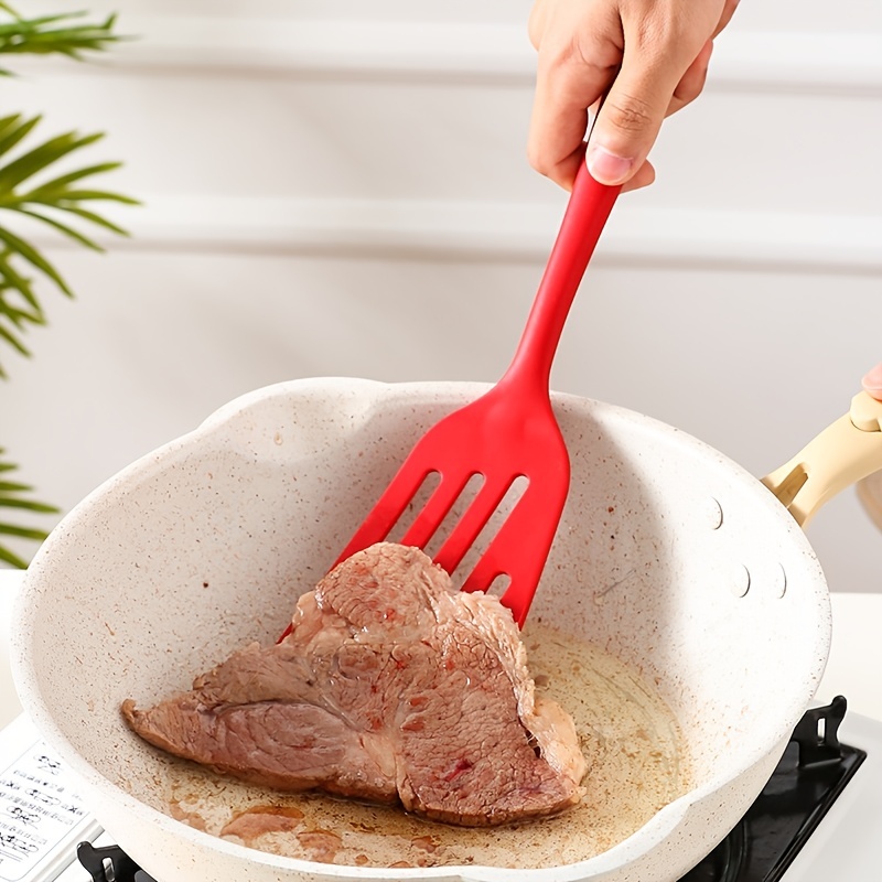 Silicone Turner Spatula,the Perfect Pancake Flipper, Egg Turner, and Omelet Spatula,Heat Resistant Rubber Spatula Wide to Easily Handle Large Food