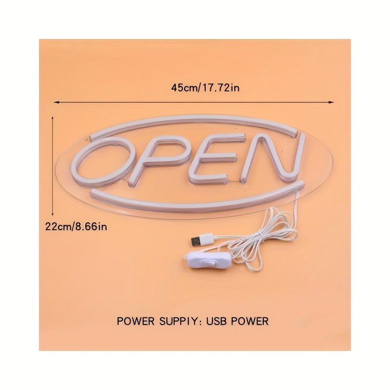 1pc Open schild Unternehmen 16x 8 Shop Neon schild Usb - Temu Austria