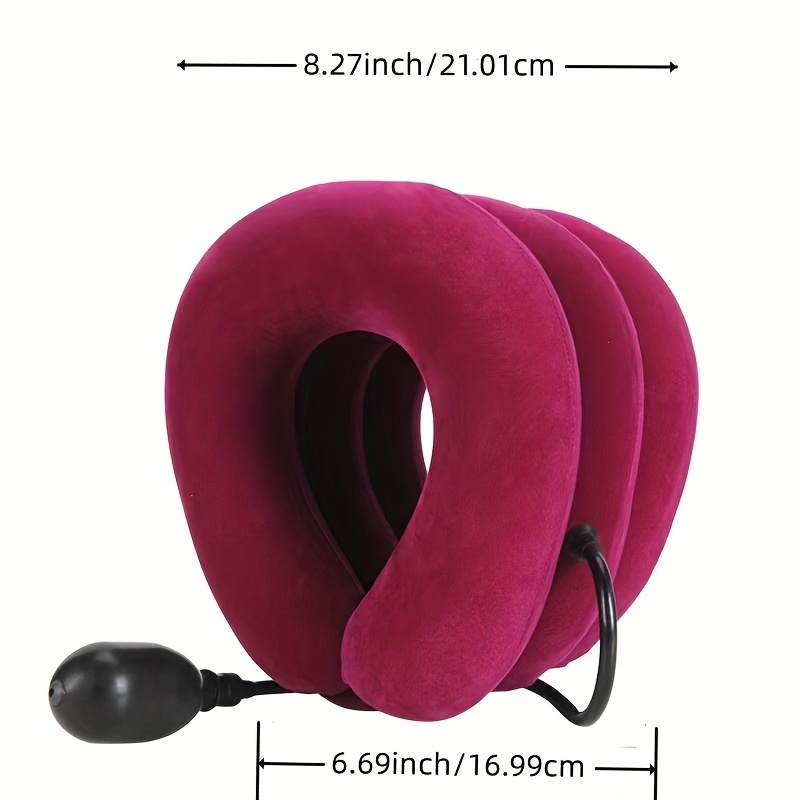 1pc Cervical Neck Traction Device For Neck Pain Relief, Adjustable  Inflatable Neck Stretcher Neck Brace, Neck Traction Pillow For Use Neck  Decompression And Neck Tension Relief