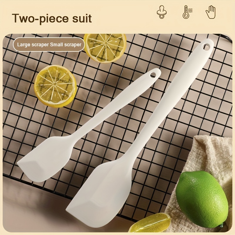 2pcs Small Silicone Spatula Set For Kitchen Cooking, Ideal For