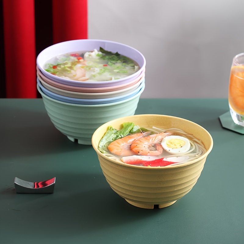 Cuenco Ramen de 1 pieza, de de para sopa, P, Udon , estilo japonés, apto  para microondas, lavavajillas y Baoblaze Cuenco de fideos