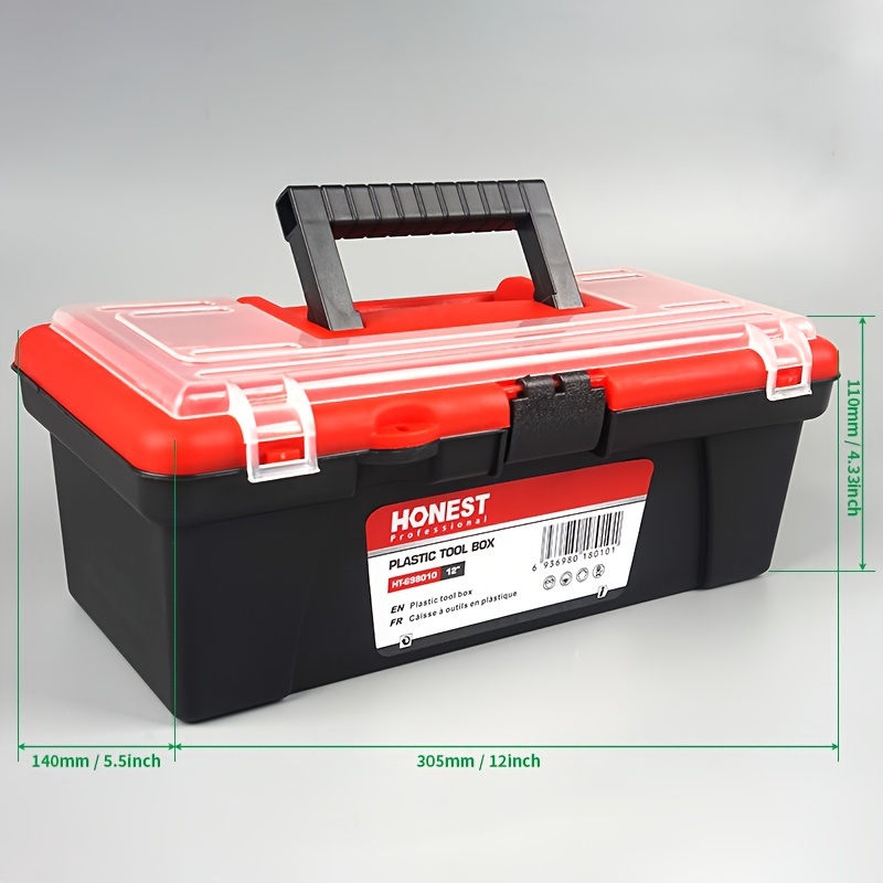 Plastic Tool Box with Handle 12″ – TROULLIDES