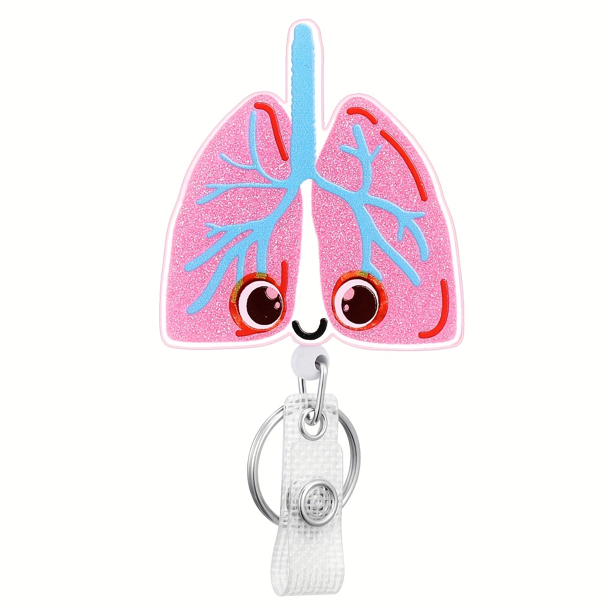 Lungs Retractable Badge Reels, Anatomy ID Holder, Respiratory Therapy  Lanyard, Healthcare