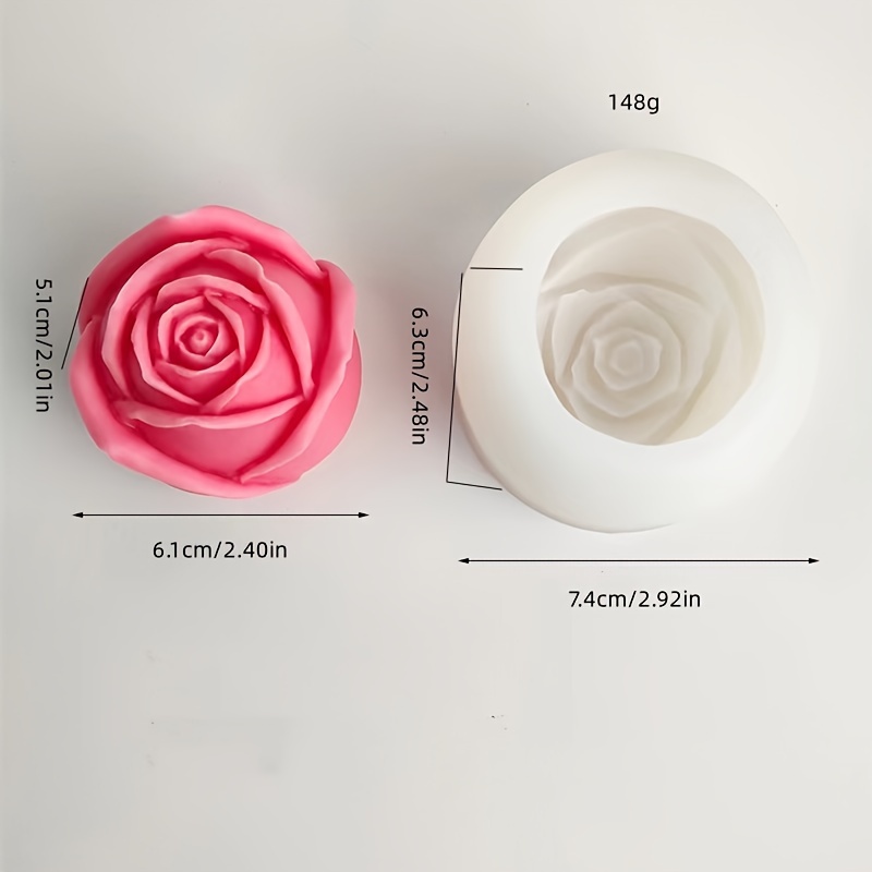 Silicone 4 hole Rose Flower Ice Tray Mold Ice Ball Ice Cube - Temu