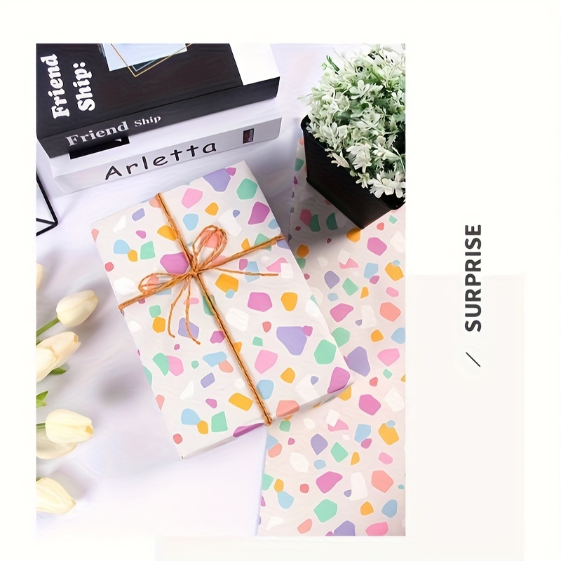 Heart Decoration Gift Wrapping Paper Romantic Wrapping Paper - Temu