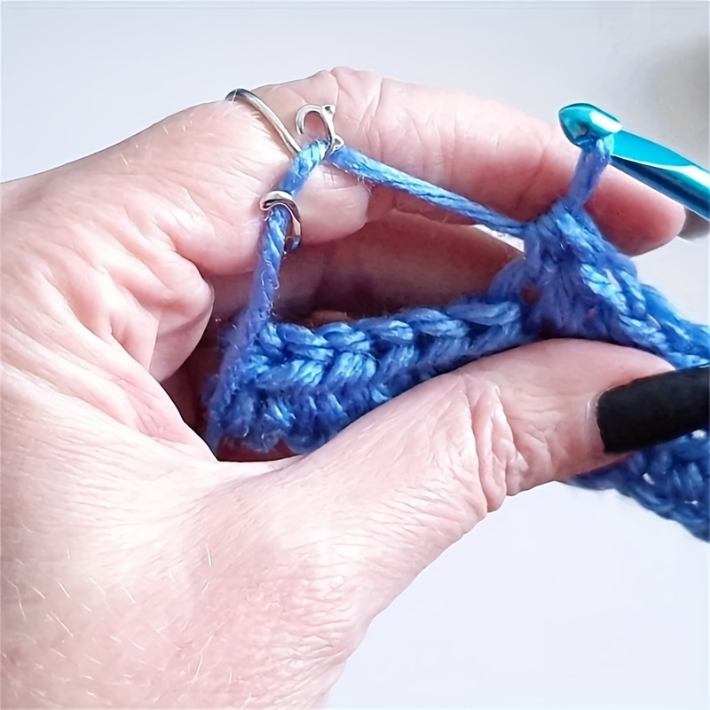 3pcs Knitting Loop Crochet Ring, Adjustable Knitting Crochet Loop