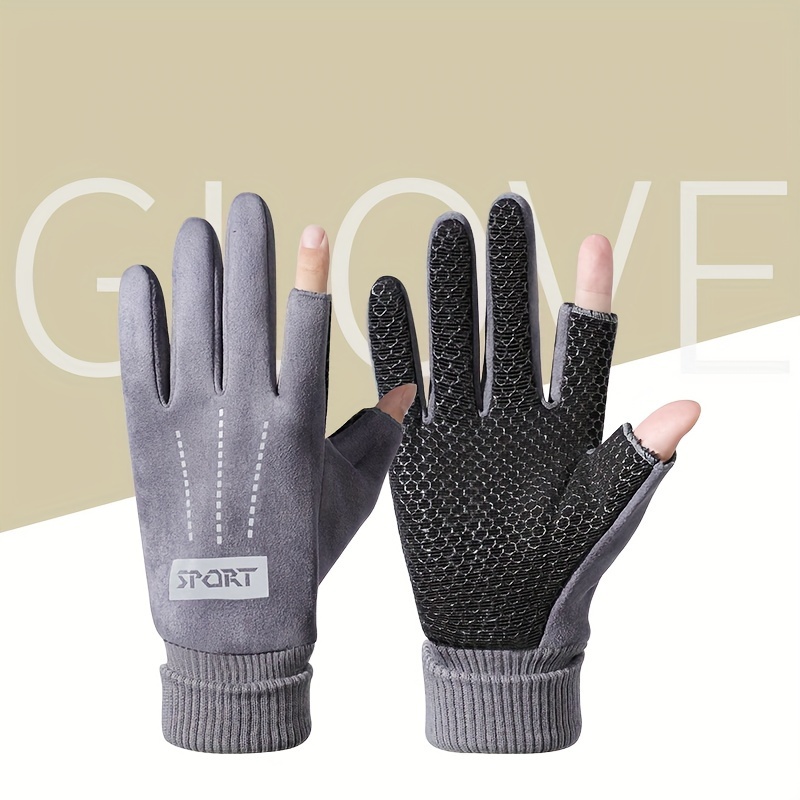 Three finger Exposed Gloves Half finger Gloves For Riding - Temu United  Kingdom