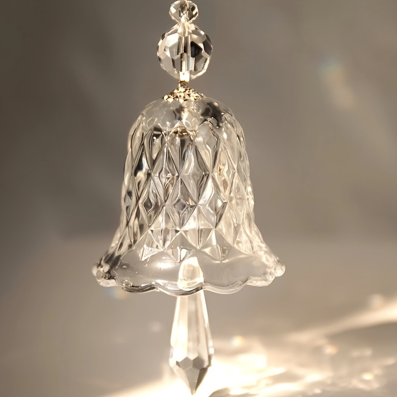 Boule d'éclairage en cristal transparent pendentif carillon à vent en  cristal 1PC artisanat décoratif