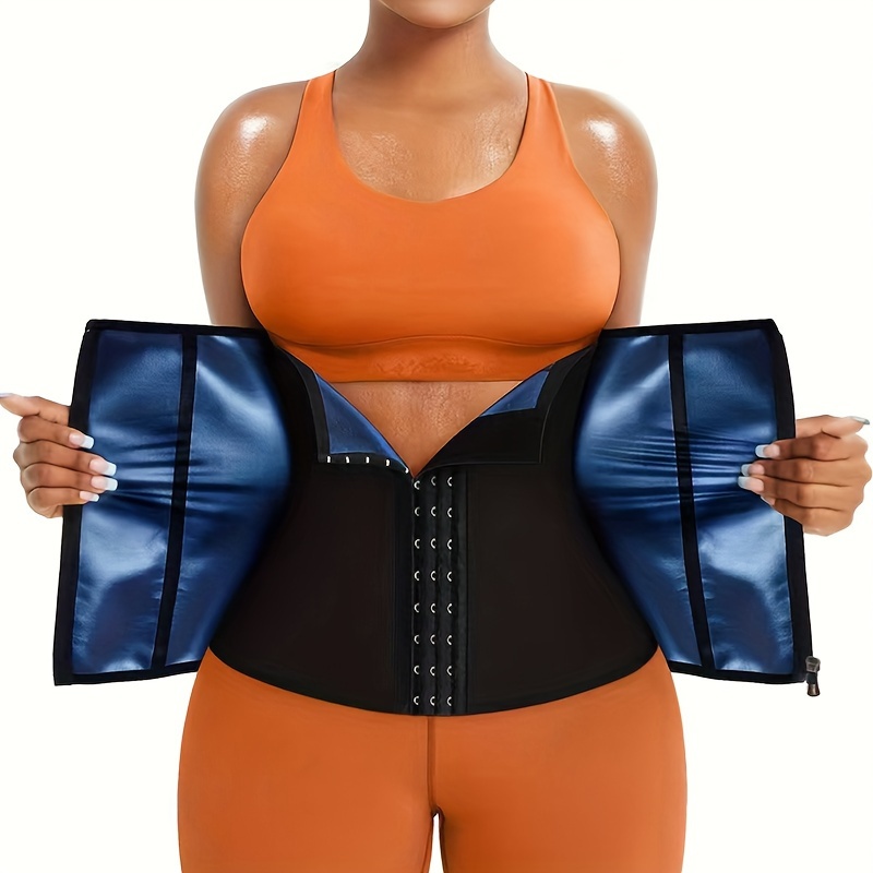 Women Waist Trainer Trimmer Corset Weight Loss Tummy Wrap Workout Belt  Sweat Belly Band Sports Girdle Sauna Suit