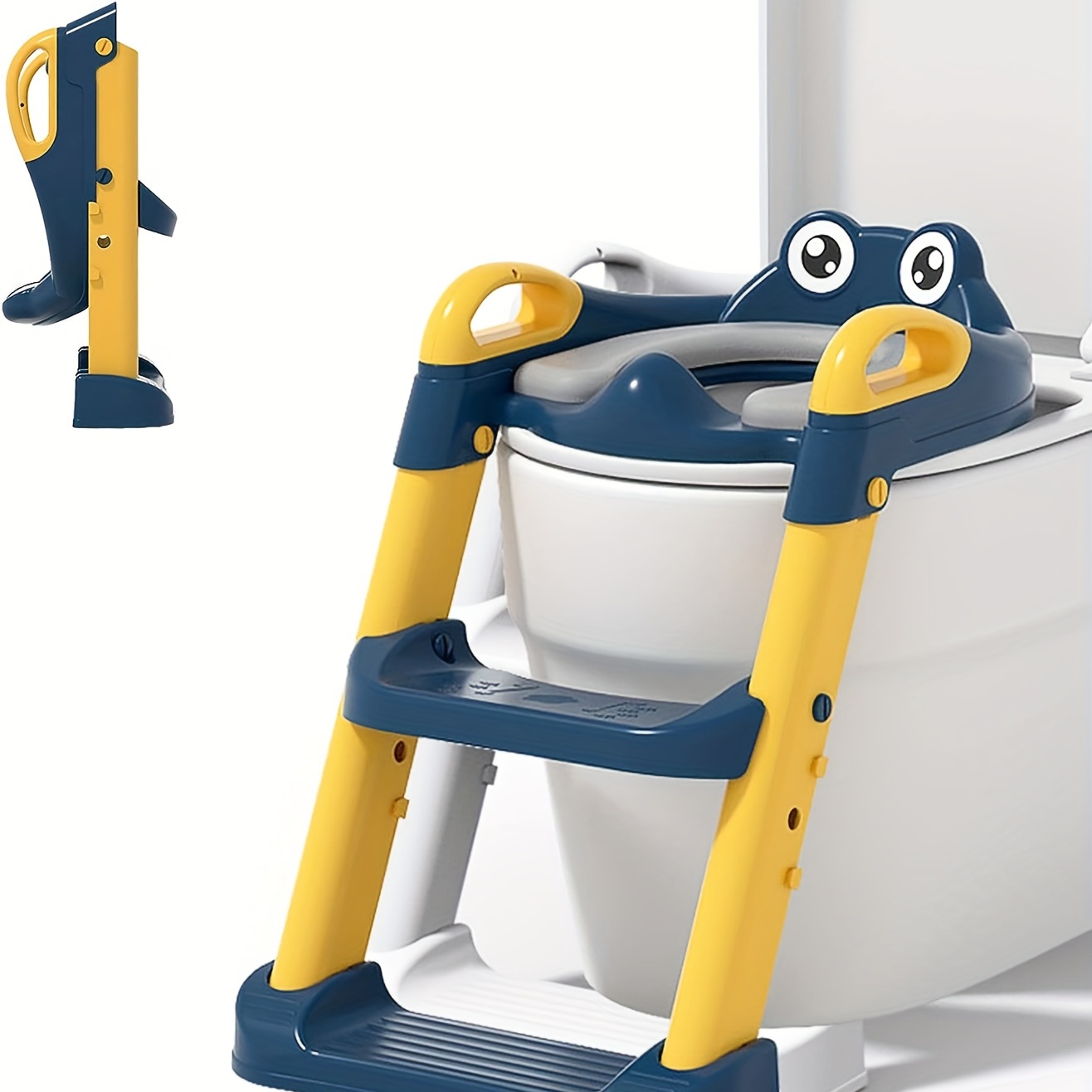 Adaptador WC para Niños con Escalera Antideslizante, Altura Ajustable-Reductor  WC/Orinal Plegable para Niños. : : Bebé