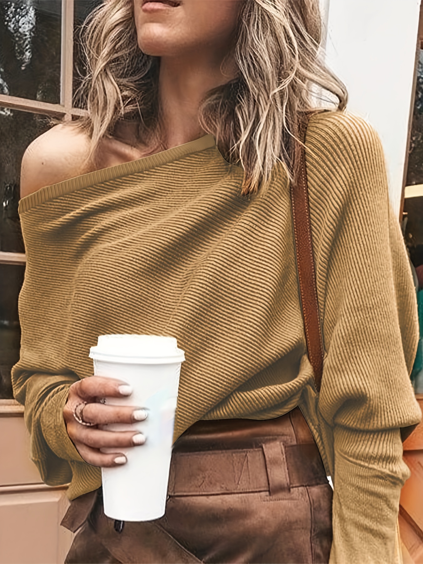 One cold shoulder outlet sweater