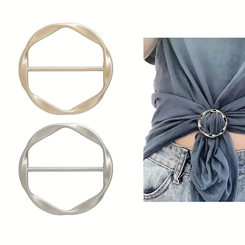 4 Stücke Schal Ring Clips Metall Durchbrochene Runde Kreis - Temu