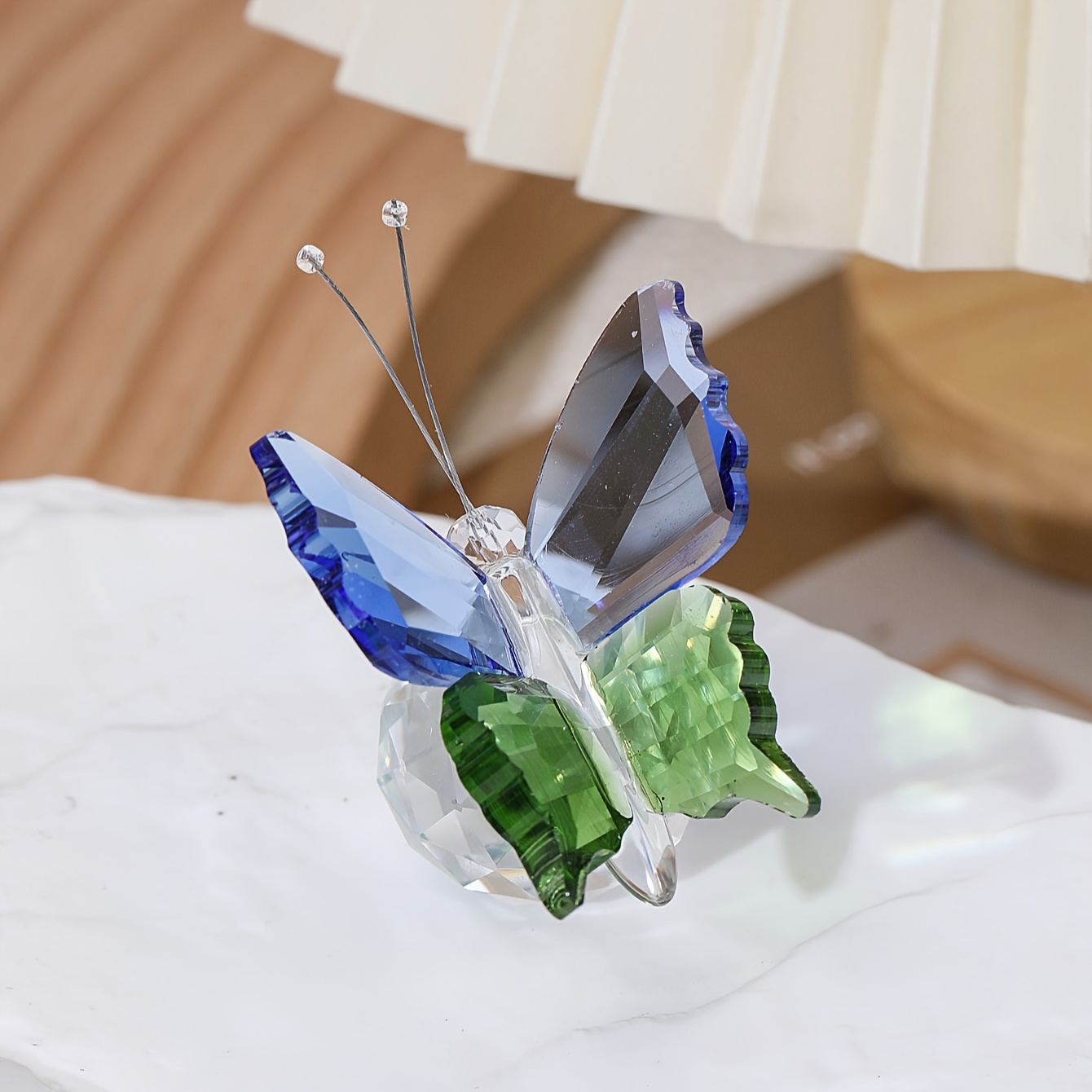 Adornos Mariposa Cristal Decoración Hogar Lujo Ligera Estilo