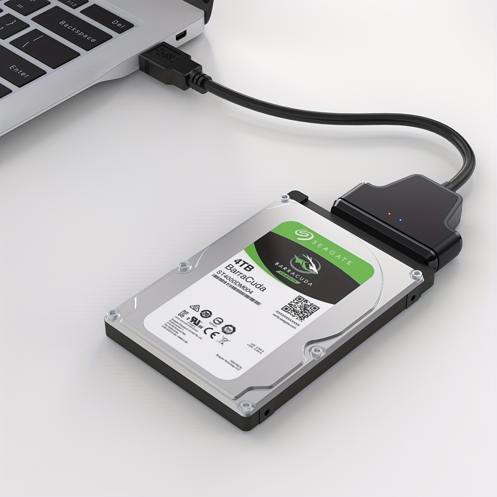 ORICO Caja de disco duro de 2.5 pulgadas, cable SATA a USB C, convertidor  de adaptador de disco duro para transferencia de datos SSD y HDD de 2.5