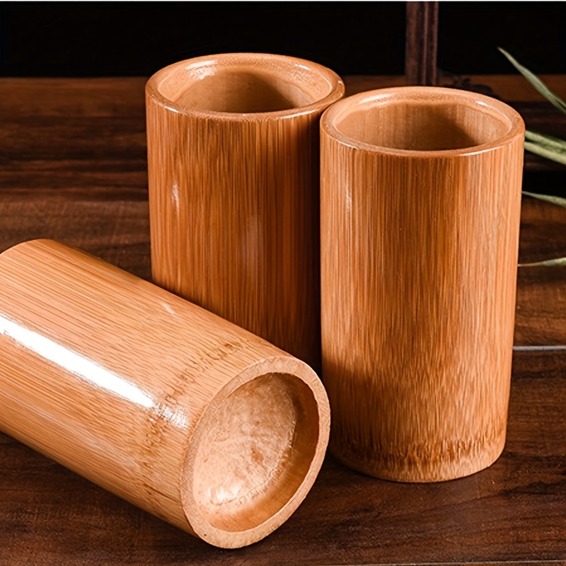 30Pcs Bamboo Straw Reusable Hollow Wooden Tube Kitchen