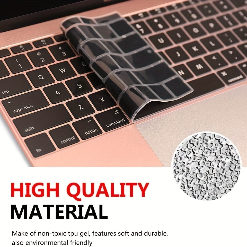 CaseBuy Housse de clavier de qualité supérieure pour MacBook Air 13,6 2022  2023 avec puce Apple M2 modèle A2681 – Transparent