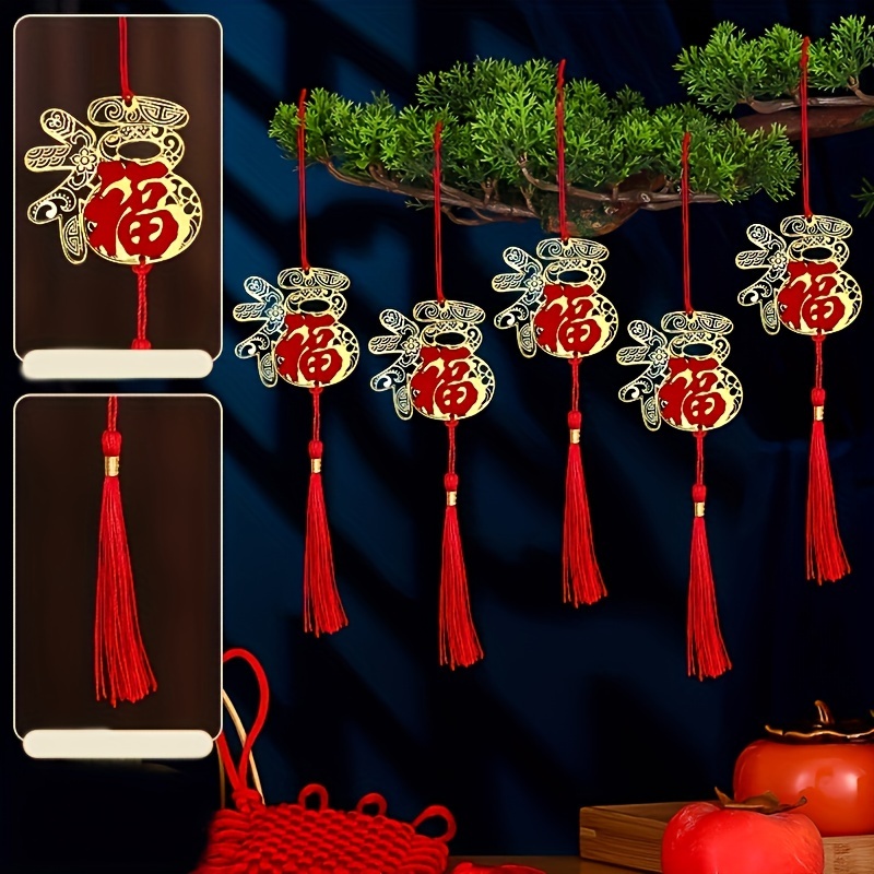 Chinese New Year Decoration 2024 Decoration Red Pendant - Temu