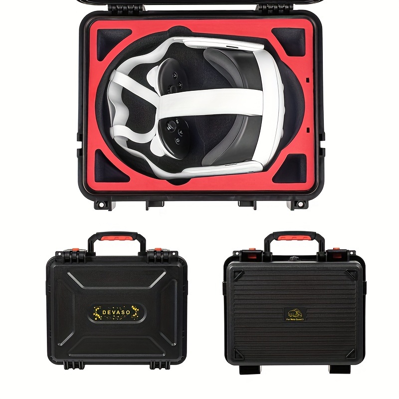 Meta Quest 3 Bundle: 512GB VR Headset + Carrying Case + Elite Strap +  Charging Dock + Link Cable - Curacao 