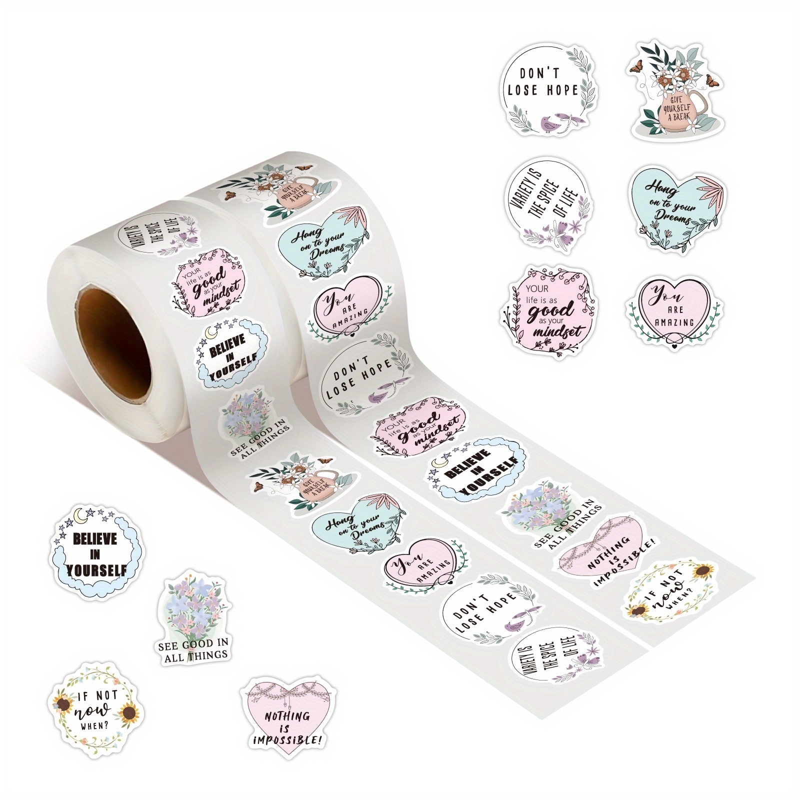 50pcs Bible Stickers - Inspirational Christian Jesus Scripture Stickers for  Water Bottles, Bible Journaling & More!