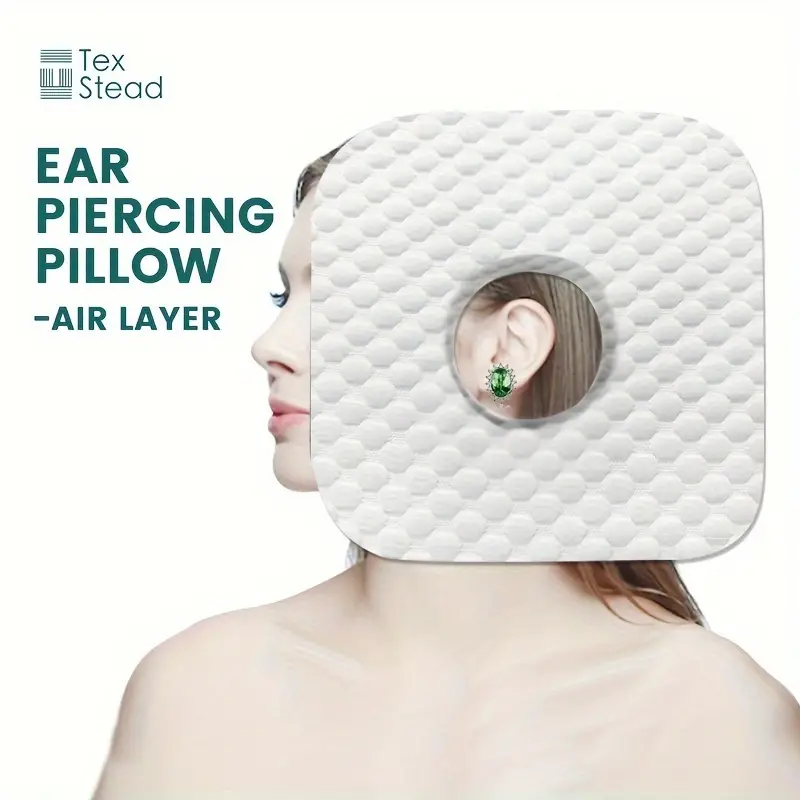 Wuronsa Oreiller de piercing d'oreille pour les personnes dormant