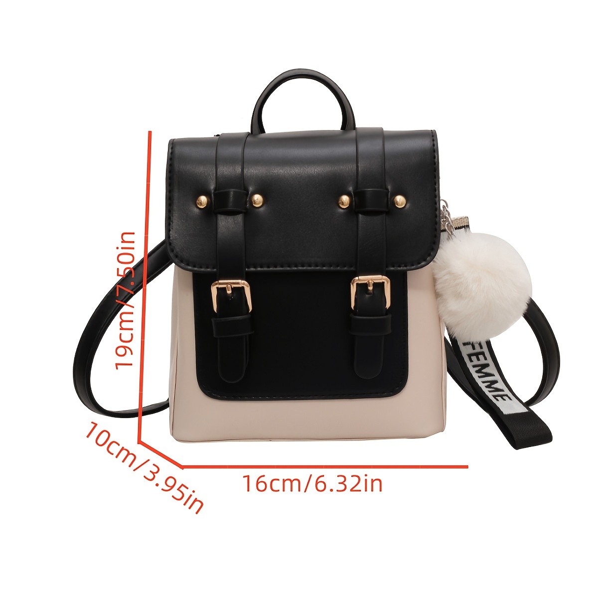 Vintage Flap Backpack Purse Anti Theft Preppy Bag