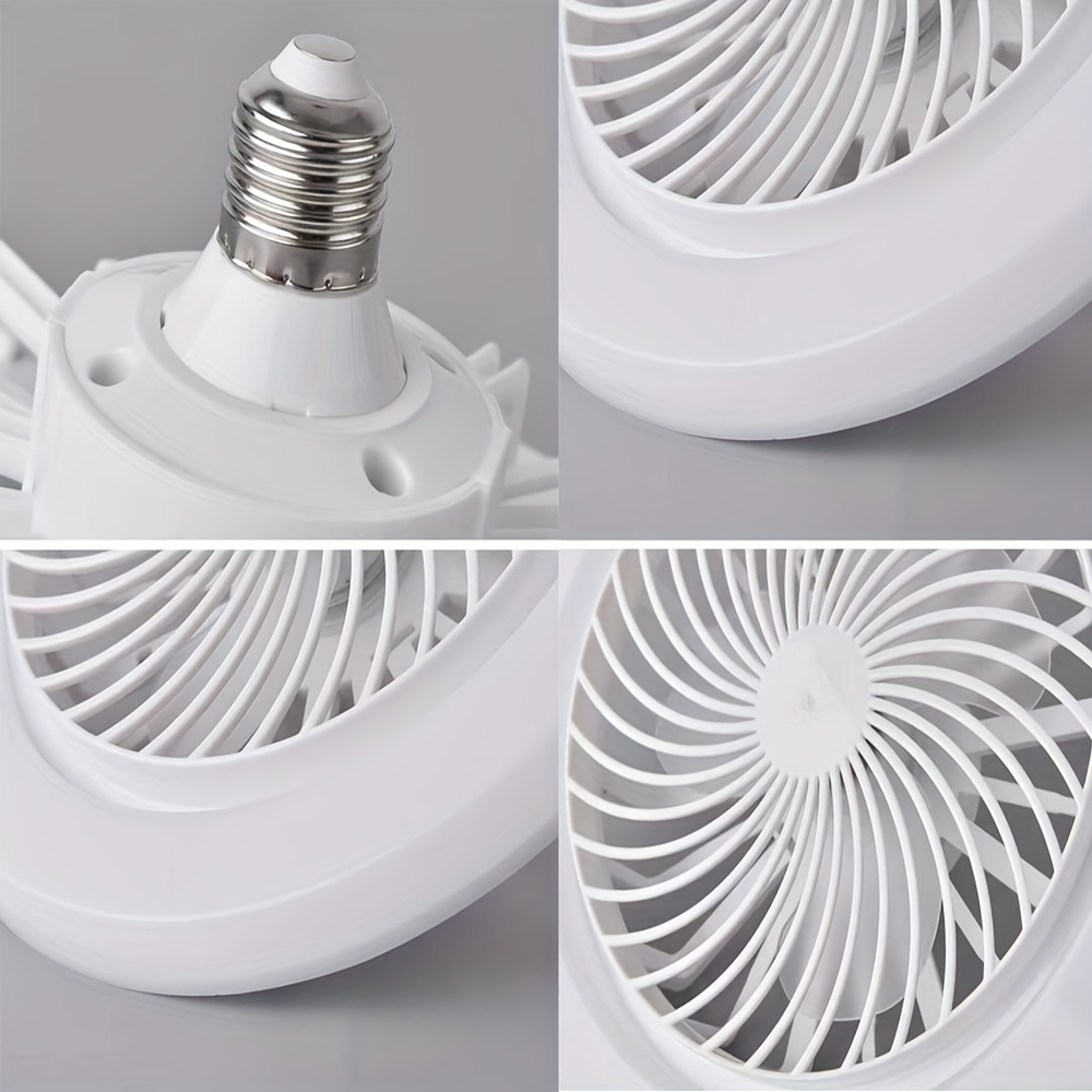 1pc 2 in 1 led fan light led light bead e27 screw fan light remote control wall control bedroom light fan light removable light head fan light details 8