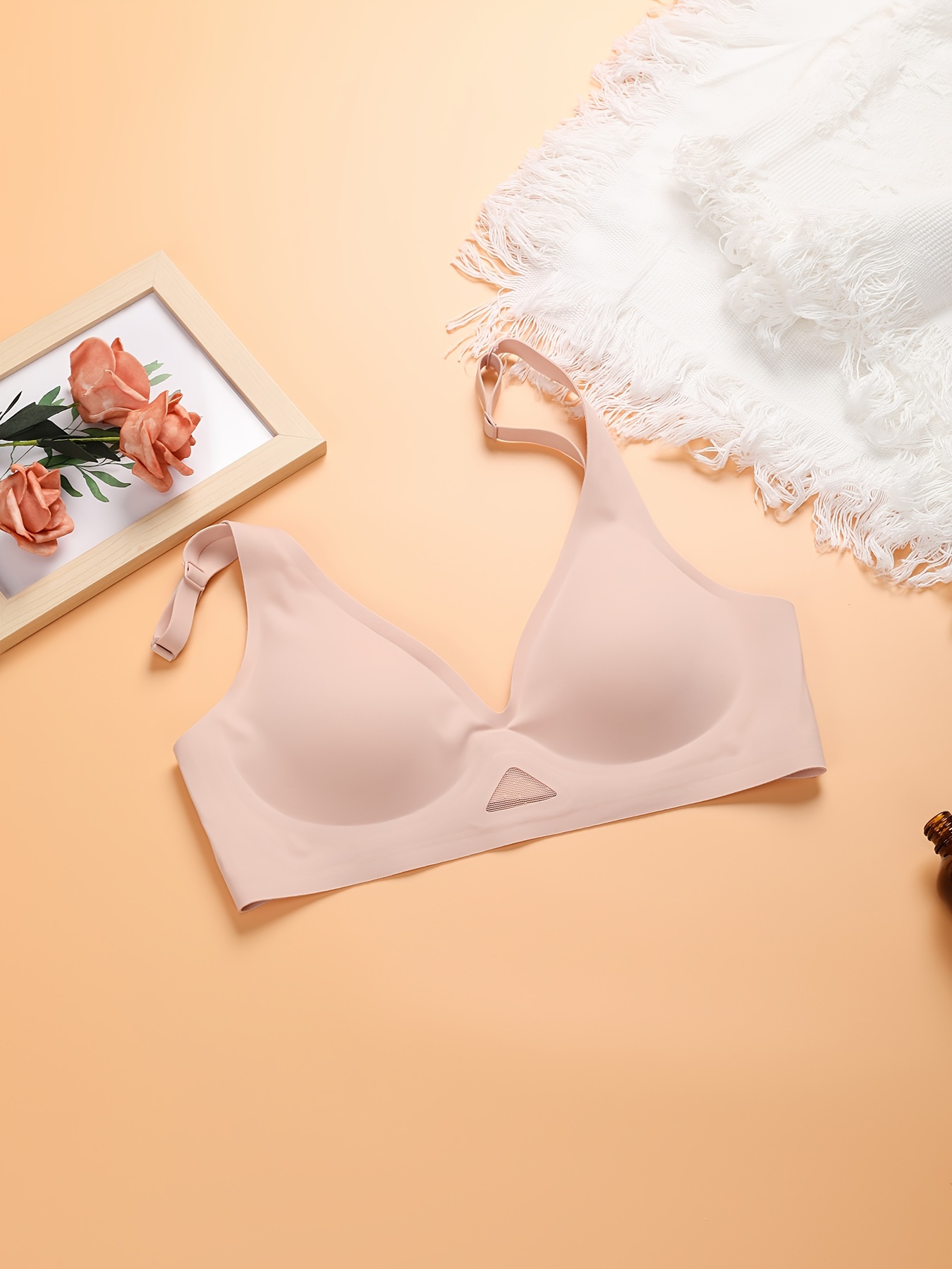 Bras Wireless and Seamless Bra with Jelly Padding for All-Day Comfort