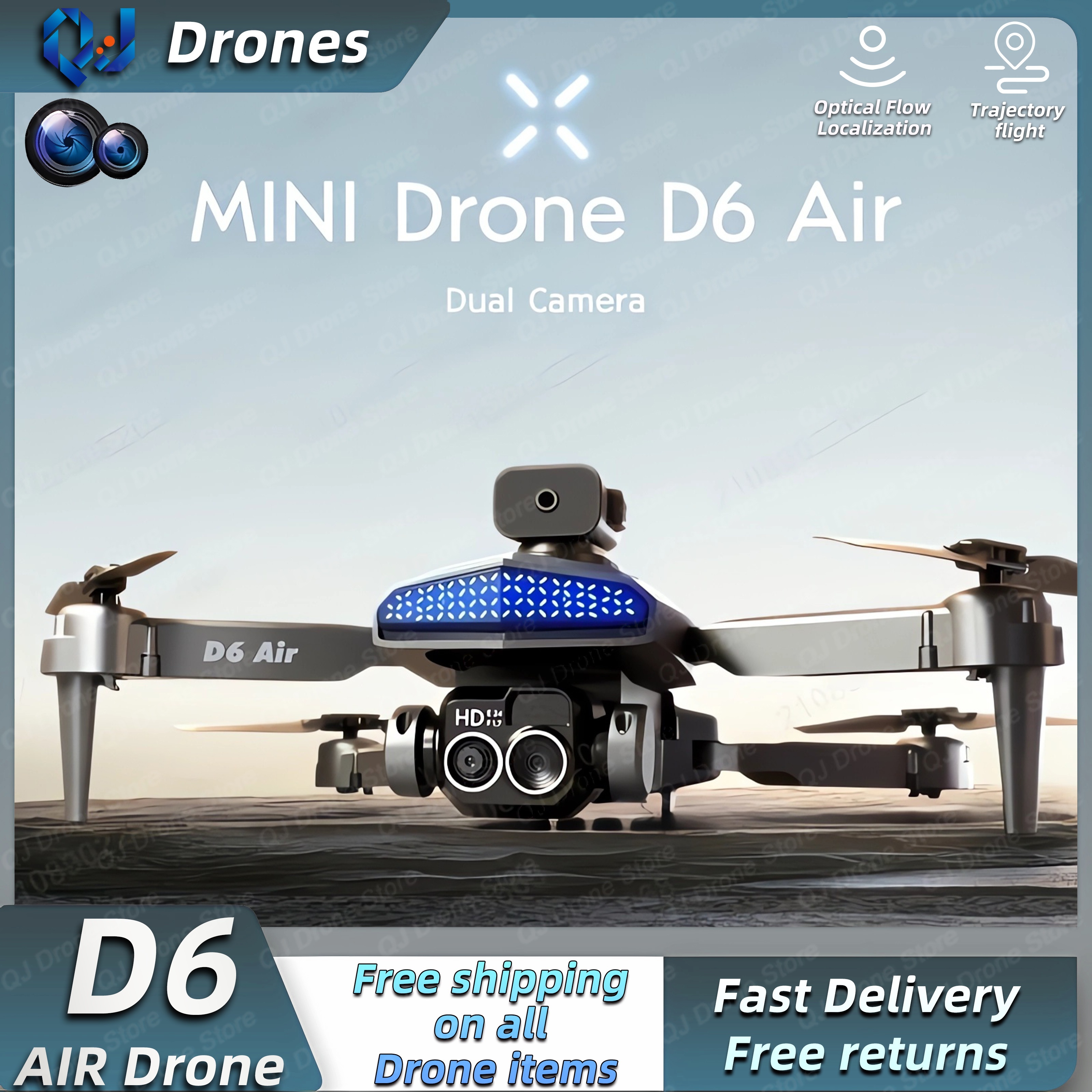 Mini dron RC Drones con cámara para adultos, juguetes