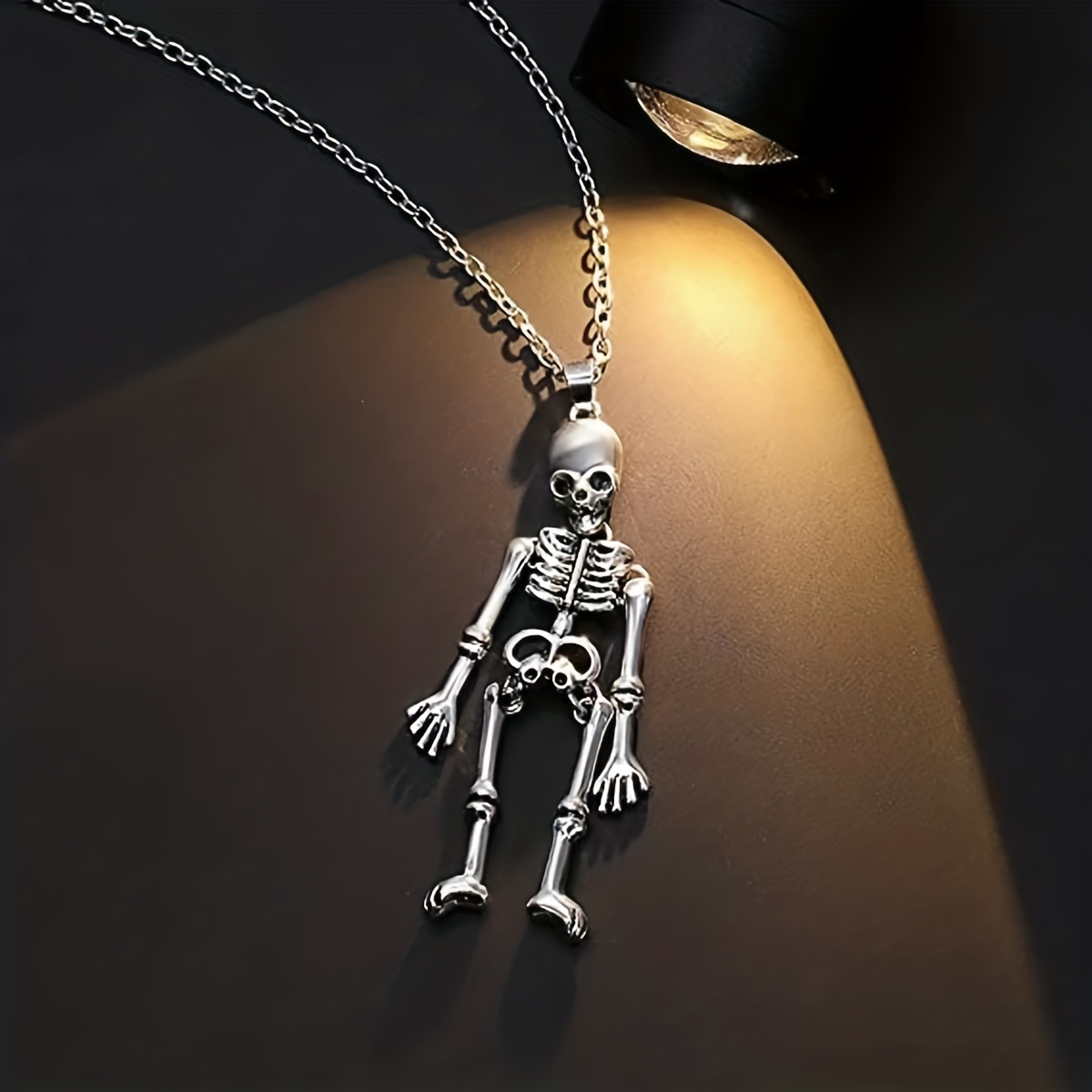 Halloween Skeleton Pendant Necklace Festive Girls Necklace - Temu ...