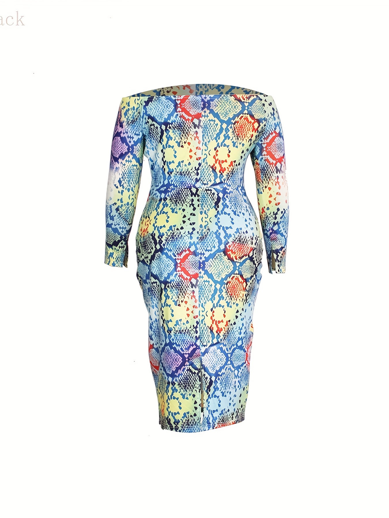 Snake skin best sale plus size dress