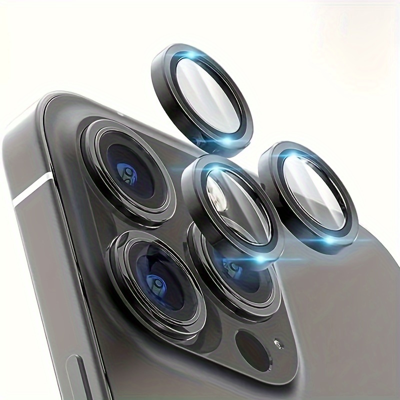 Película protectora de cámara brillante para iPhone 13 Pro 11 Pro 12 Pro  Max, cristal Protector de lente transparente para iphone 13 12 Mini  cubierta traseraFor iPhone 13 Pro Gao Jinjia LED
