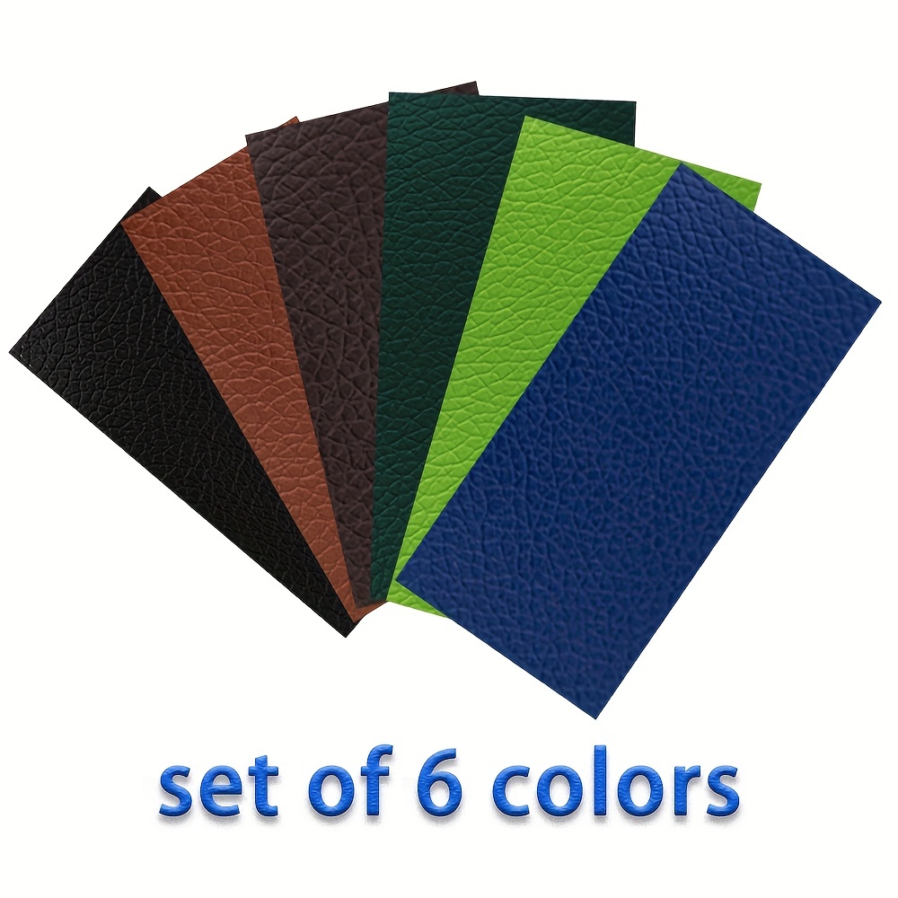 6pcs 3 Colors Couch Fabric Repair Patch Kit Fabric Repair Patch