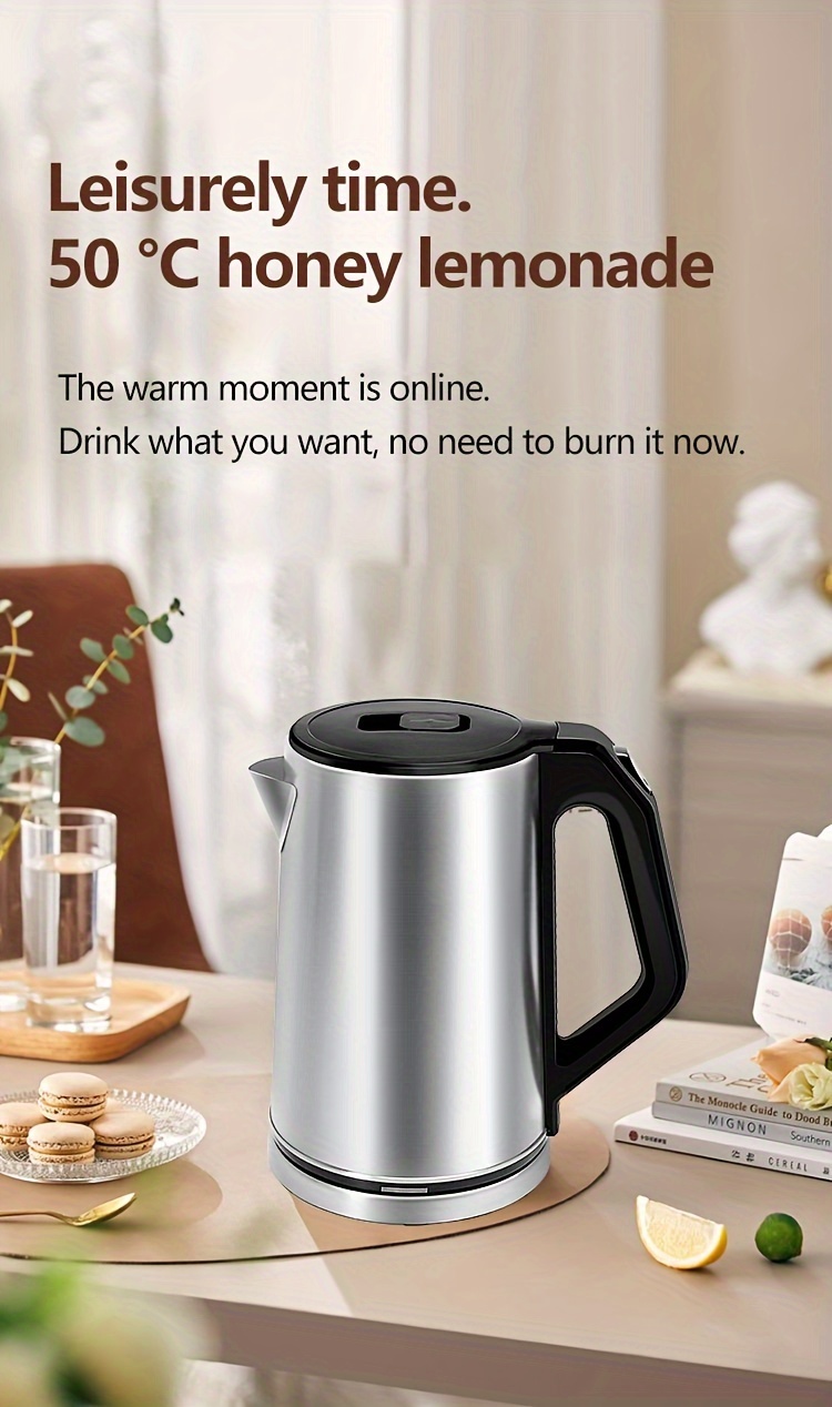 Electric Tea Kettle For Boiling Water Stainless Steel Double - Temu