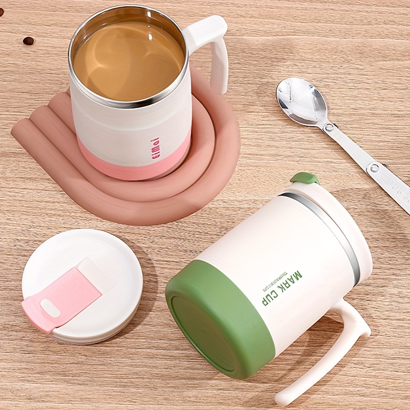 Coffee Thermos Cup Men's And Women's Fashion Portable Coffee Mug 450 ML  Intelligent Digital Display Temperature Tea Thermos - AliExpress