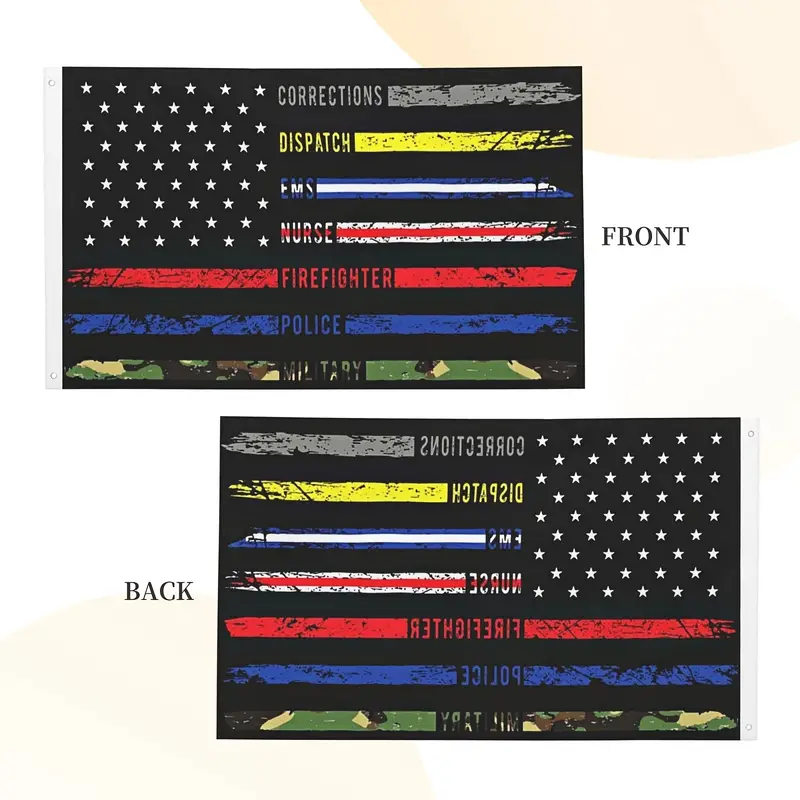 1pc multi line american flag vivid color fade proof canvas header and double stitched double print flags 2x3ft 3x5ft details 7