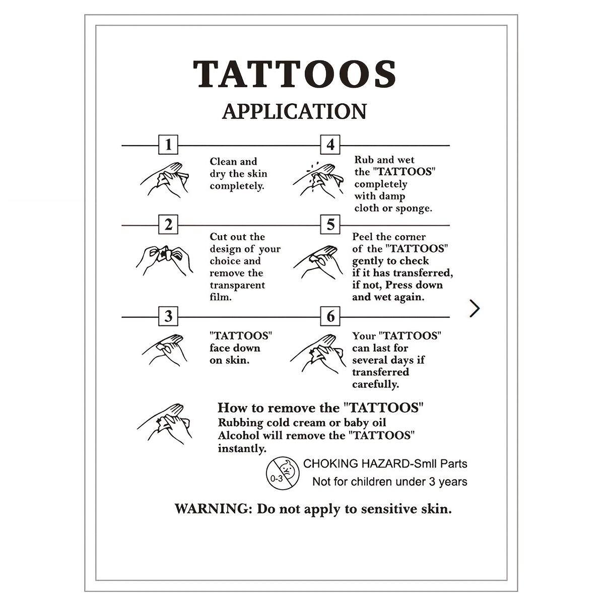 Tattoo Sticker Set Body Art Makeup Fake Tattoos Tattoo - Temu United ...